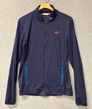 KJUS Dorian Jacket Navy Stretch Golf Full Zip MG15-902 Performance EU 50 Medium